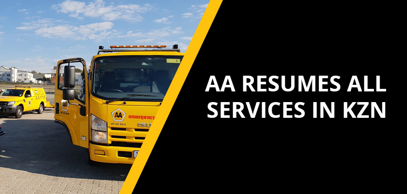 AA resumes all services in KwaZulu-Natal