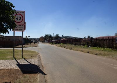 Construction of raised pedestrian crossing to assist learners to cross road safely