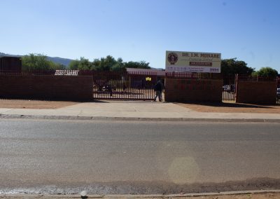 Maintenance of traffic road markings and signs at designated crossings at school entrance