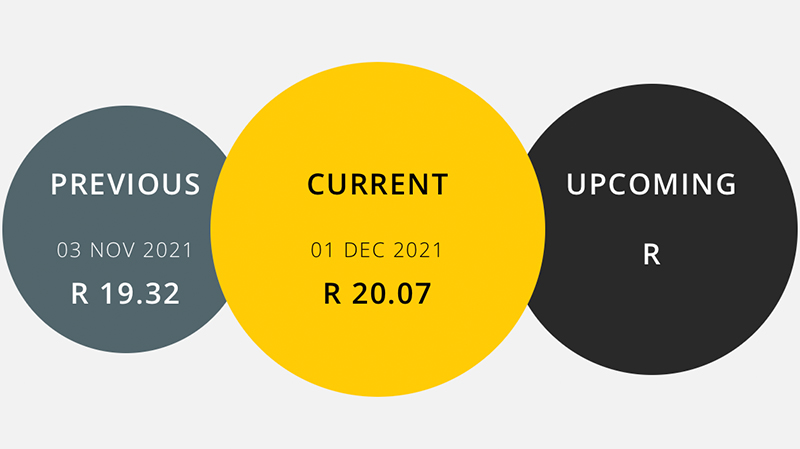 fuel price December 2021 fuel price December 2021