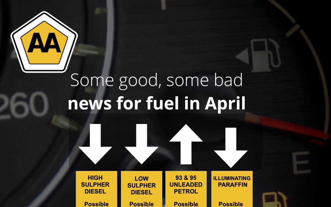 Some good, some bad news for fuel in April