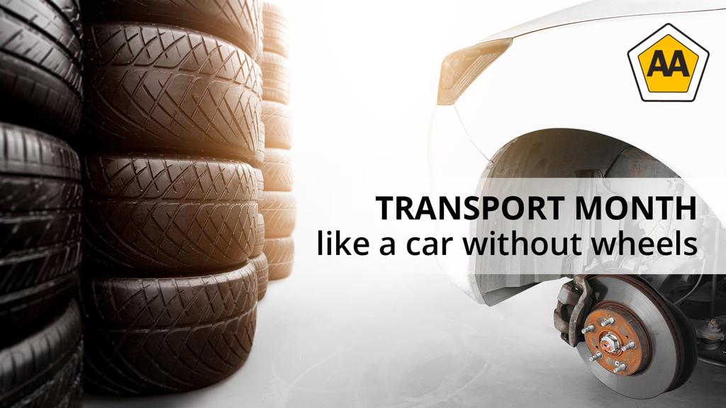 Transport Month like a car without wheels
