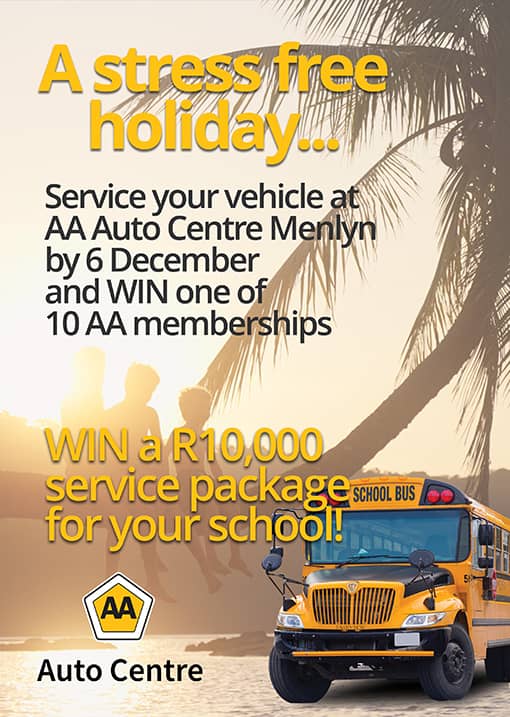 Win with AA Auto Centre Menlyn